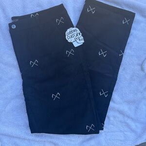 Lurking Class by Sketchy Tank Crossed Black Corduroy Pants